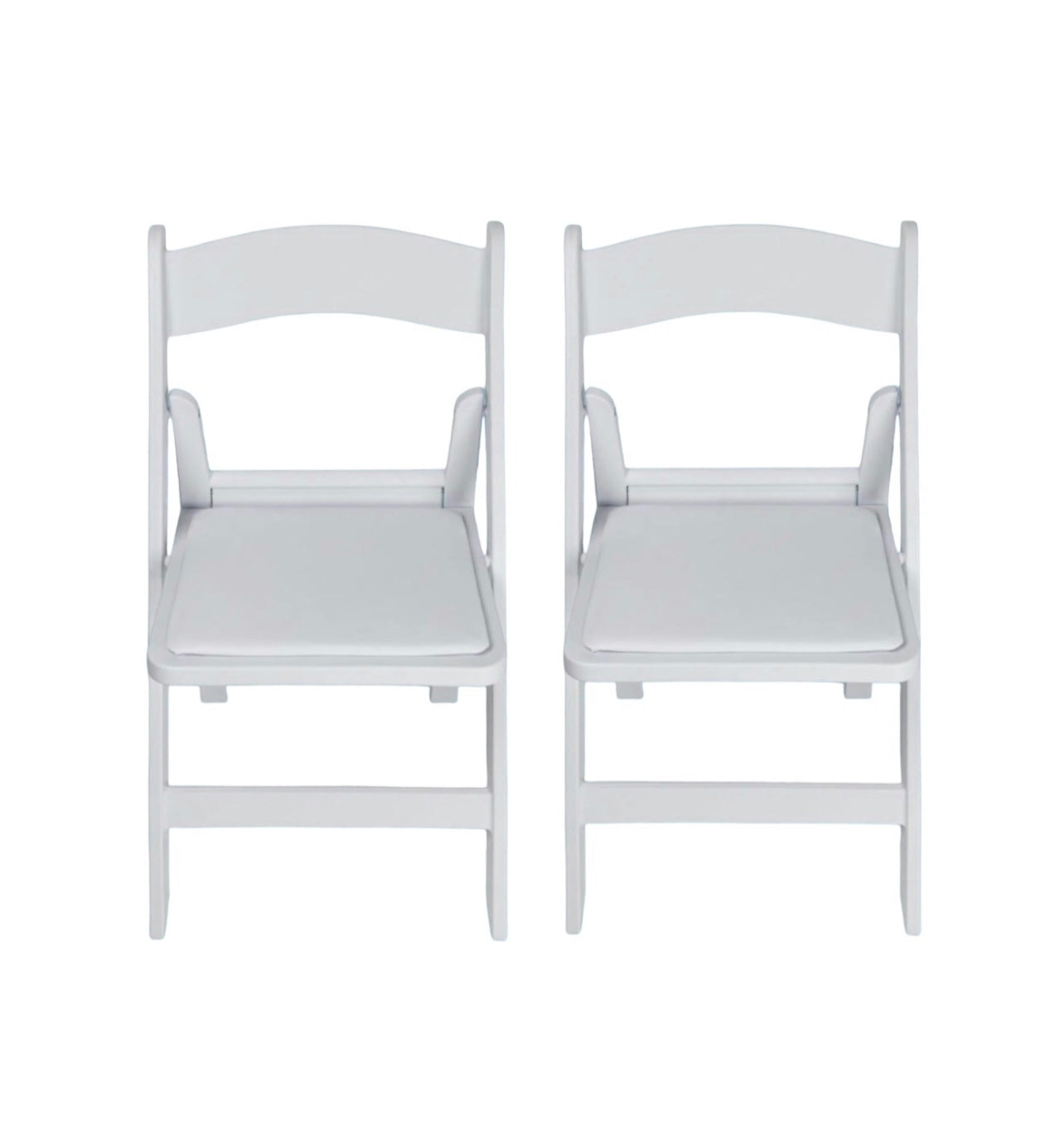 RVH Signing Chairs - White Americana x2 Bundle Rockhampton Vintage Hire
