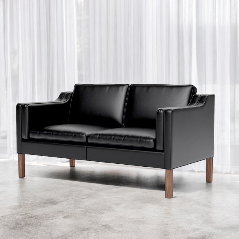 Couch - 2 Seater Black x2 Available
