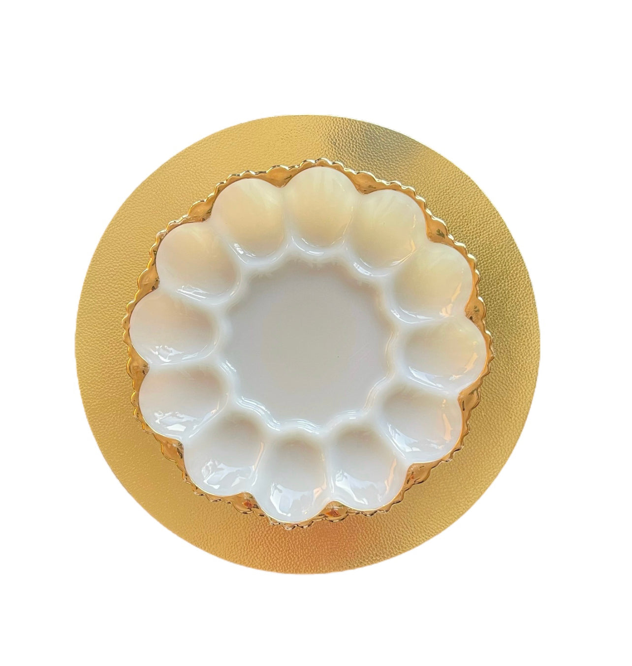 Vintage Fire King White Egg & Oyster Platter Rockhamton Vintage Hire
