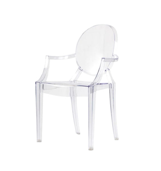 RVH Replica Philippe Starck Louis Ghost armchairs Rockhampton Vintage Hire