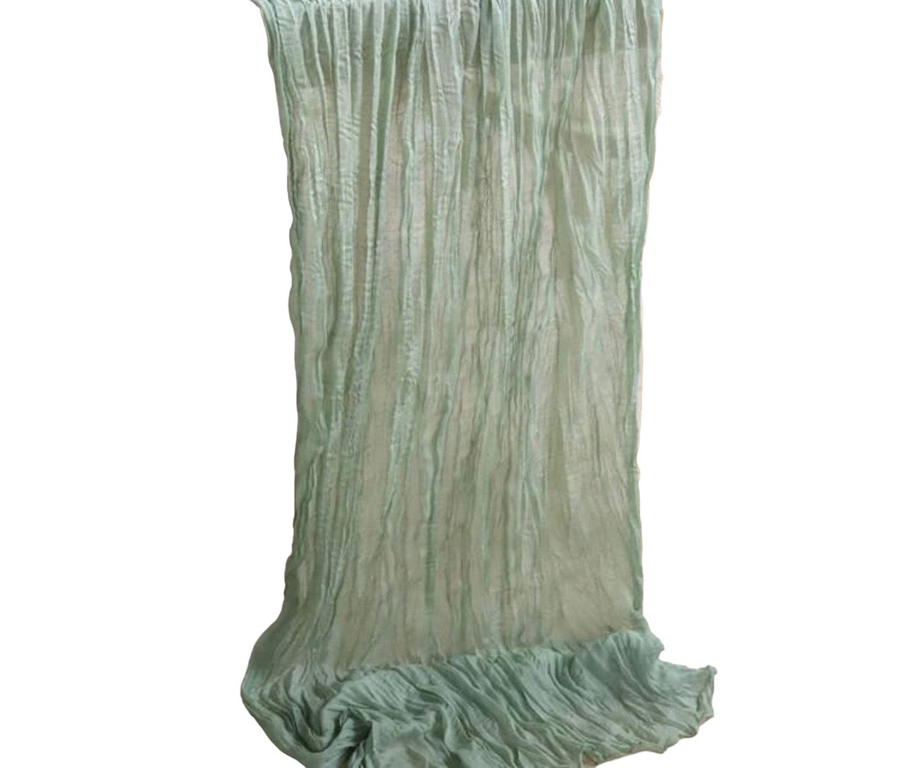 Table Runner Cheesecloth Green Rockhampton Vintage Hire
