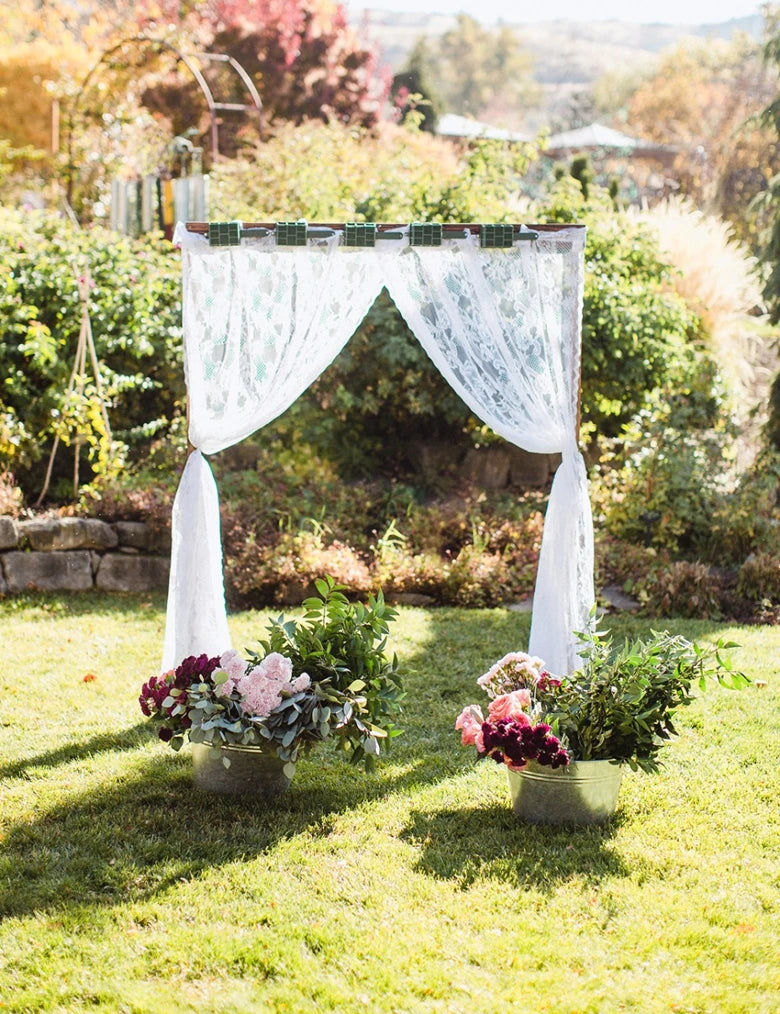 Lace Curtains - White Rockhampton Vintage Hire