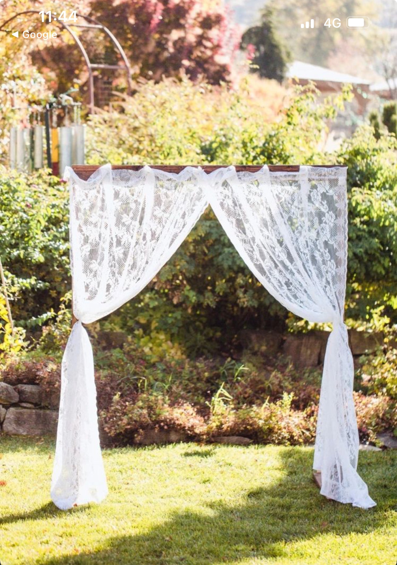 Lace Curtains - White Rockhampton Vintage Hire Weddings Rockhampton