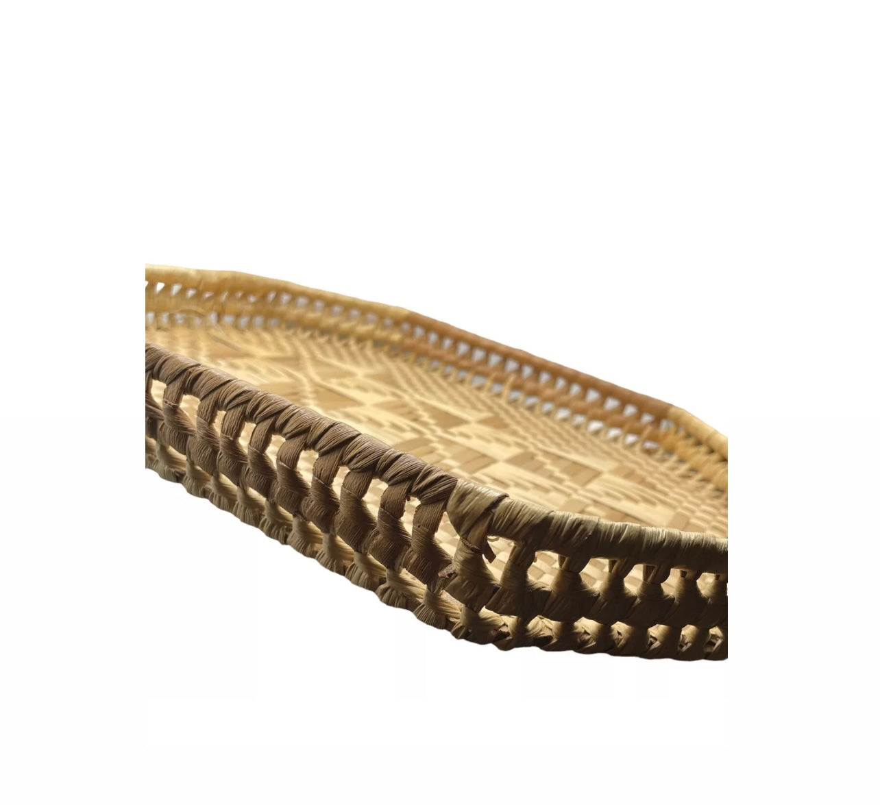 RVH Vintage Serving Tray - Cane Rockhampton Vintage Hire