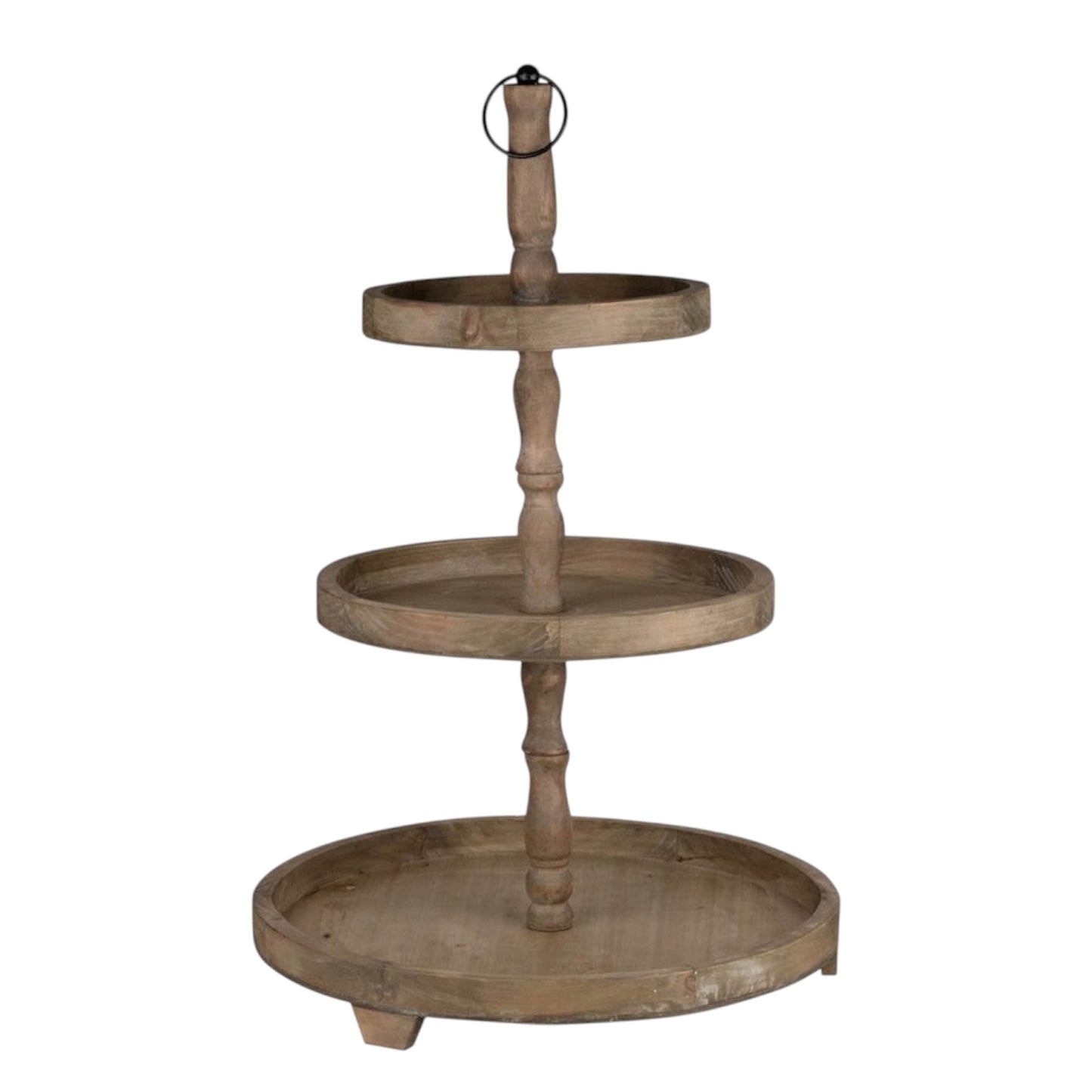 Rustic Wood Large 3-Tier Cake Stand. Display baked goods, cookies, cupcakes and desserts on our rustic wood and iron large 3 tier cake stand. Not only for cakes also looks great with lemons and limes for bar top. Rockhampton Vintage Hire