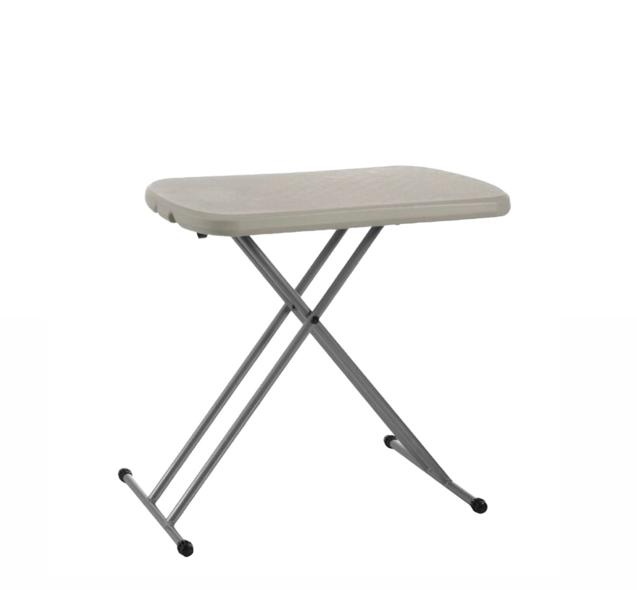 Small Tables Folding & Adjustable Height - Almond White Rockhampton Vintage Hire