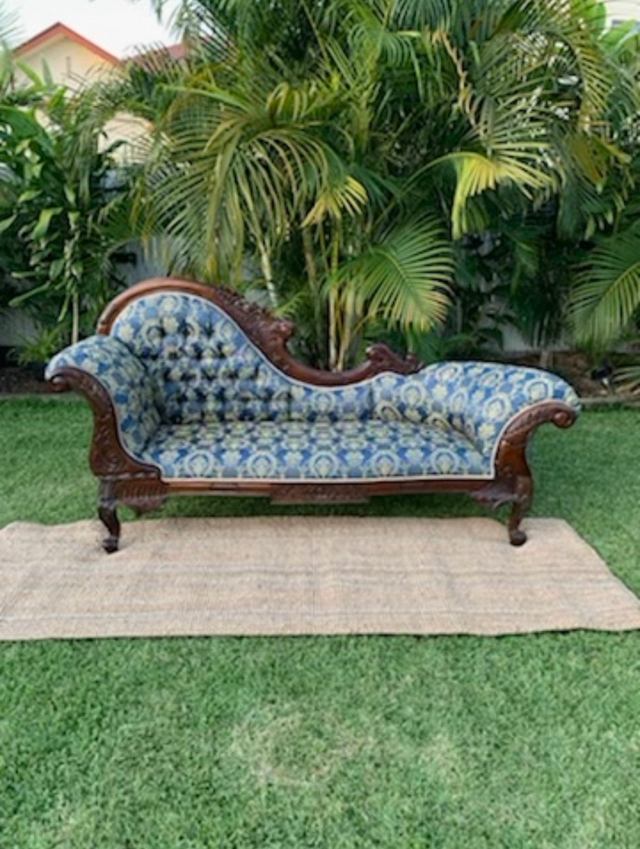 Blue Chaise Lounge x 2 Rockhampton Vintage Hire