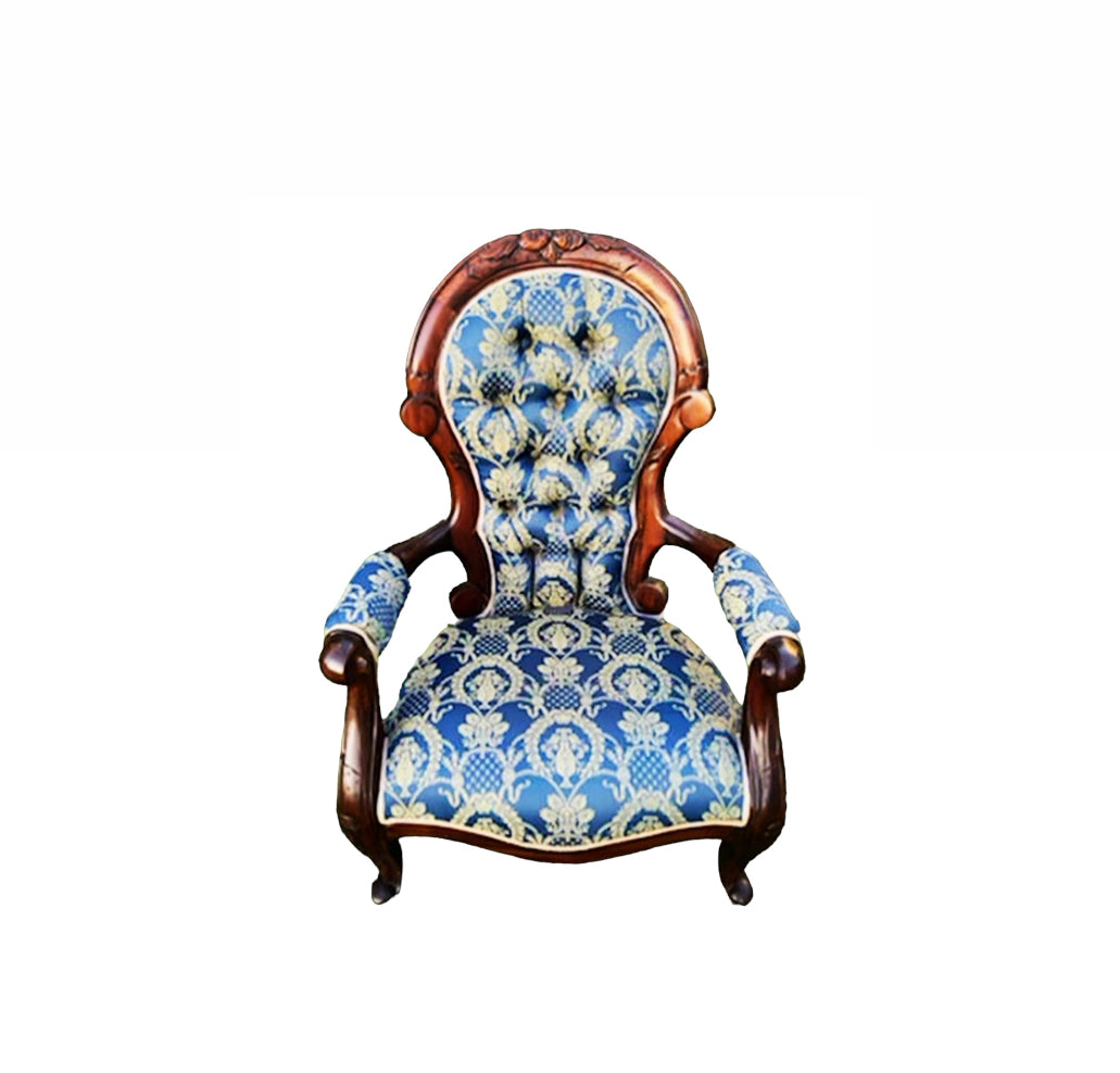Couch - Blue Armchairs Rockhampton Vintage Hire