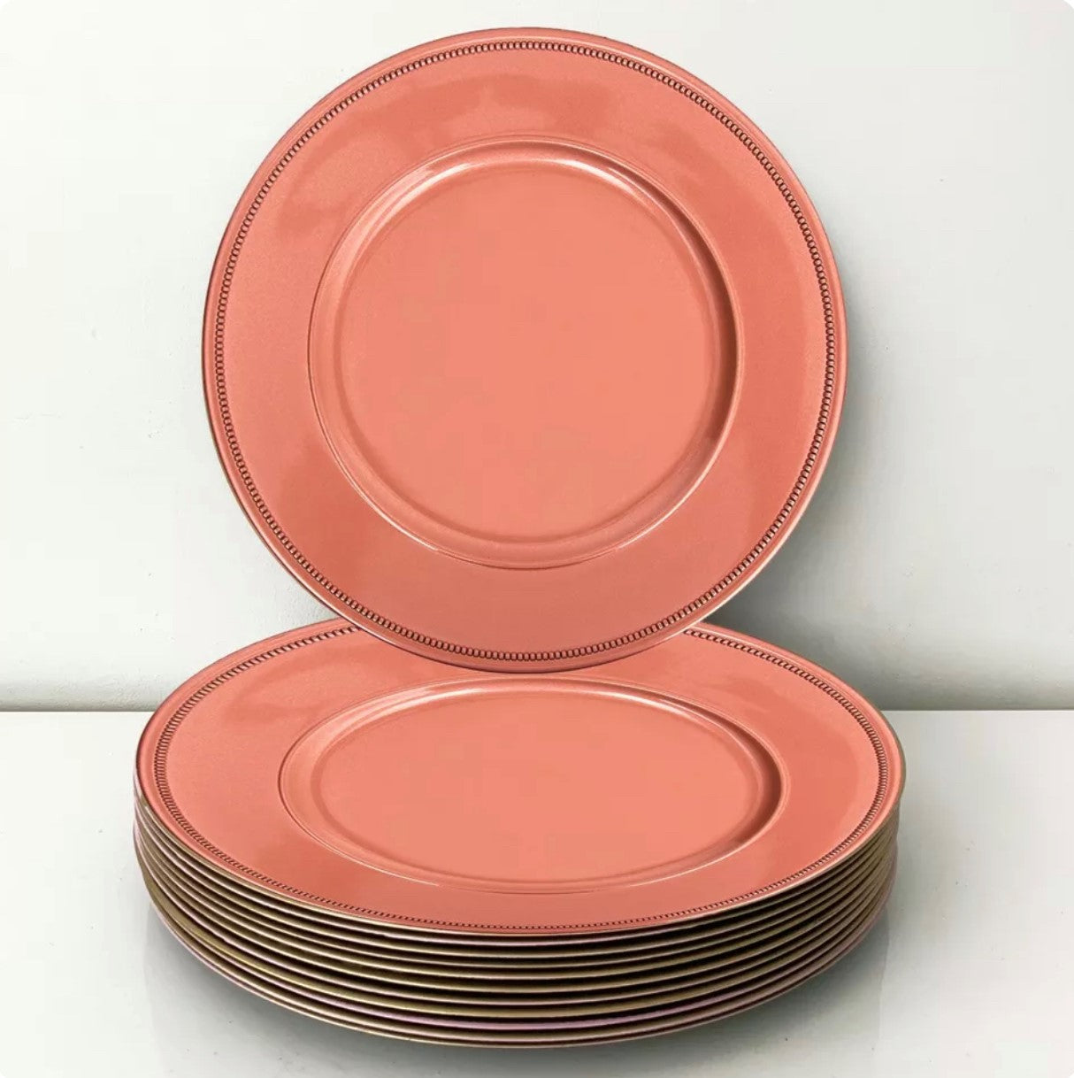 Charger Plates Rose Gold
