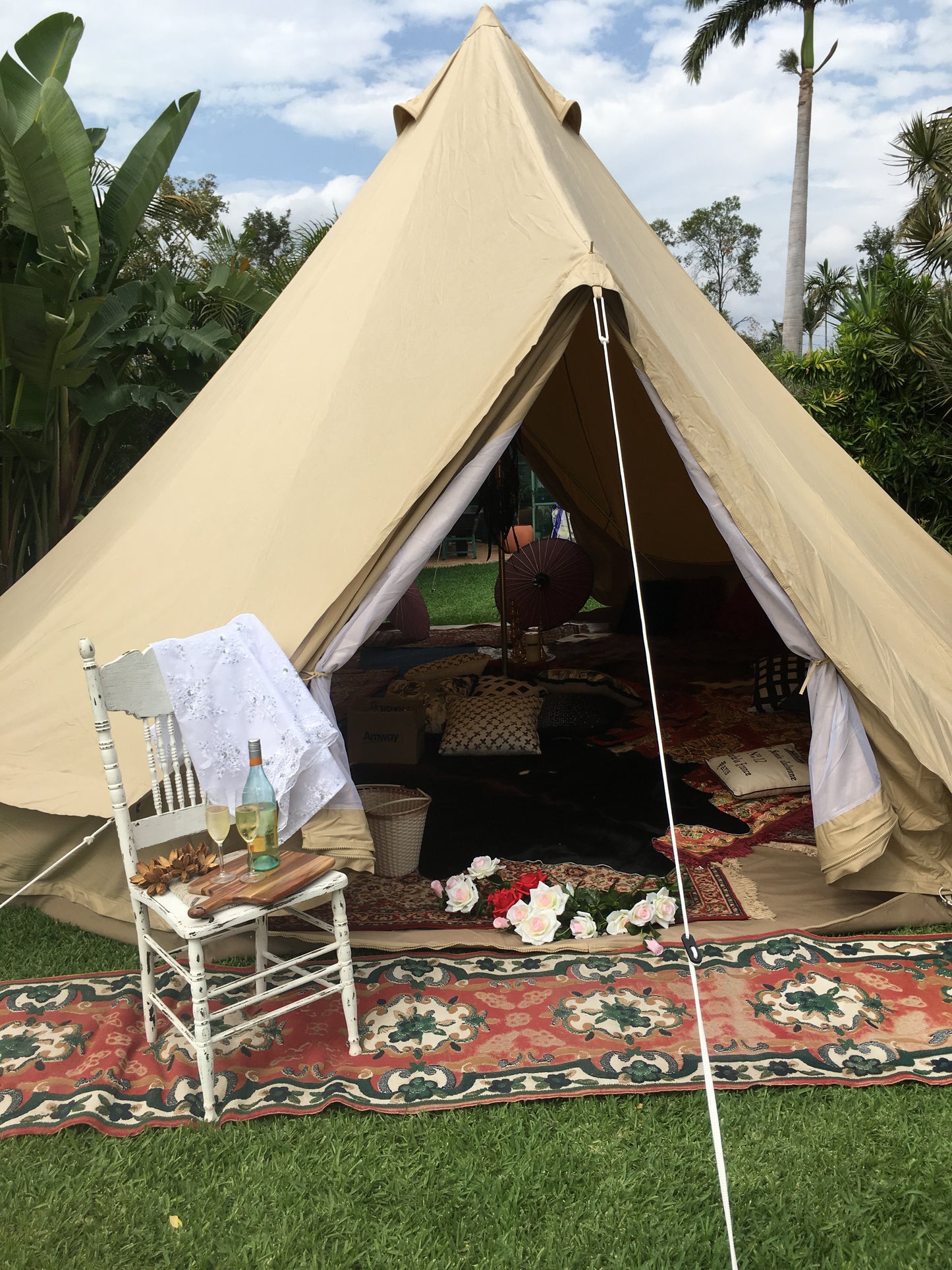 Bell Tent for hire Rockhampton Vintage Hire
