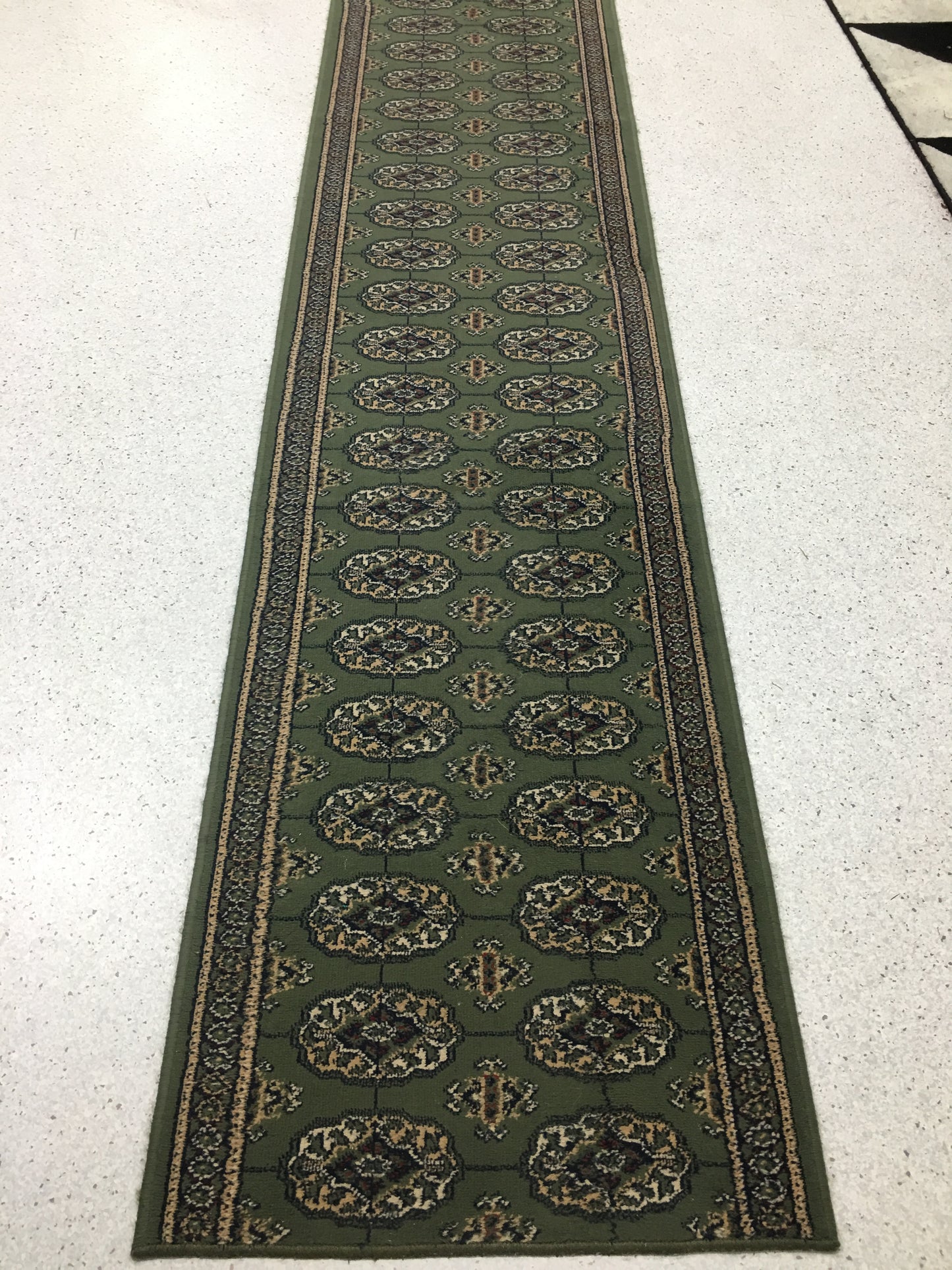Floor Rugs - Runner Green Rockhampton Vintage Hire