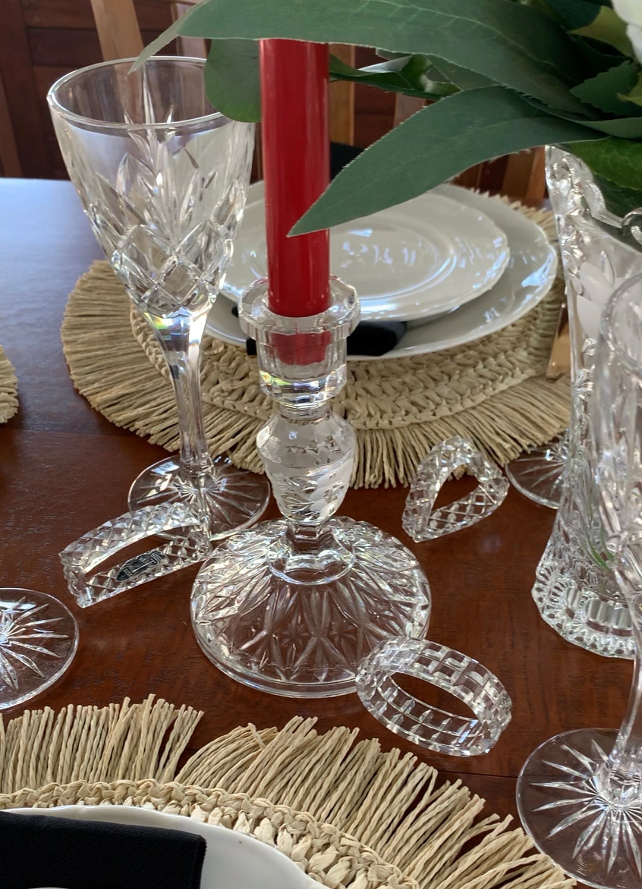 Vintage Glass and Crystal candle sticks Rockhampton Vintage Hire