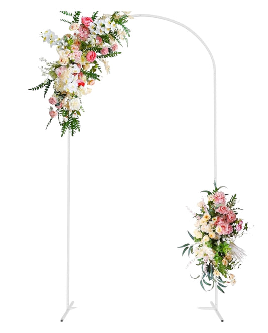 RVH Arch Backdrop Frame - White Rockhampton Vintage Hire