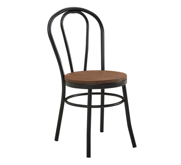 Bentwood chairs black metal frame with wood seat. Wedding, events, expos, parties.  Rockhampton Vintage Hire
