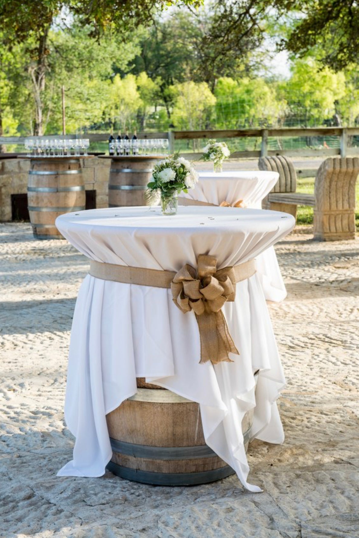Table Sash - Burlap Hessian Rockhampton Vintage Hire