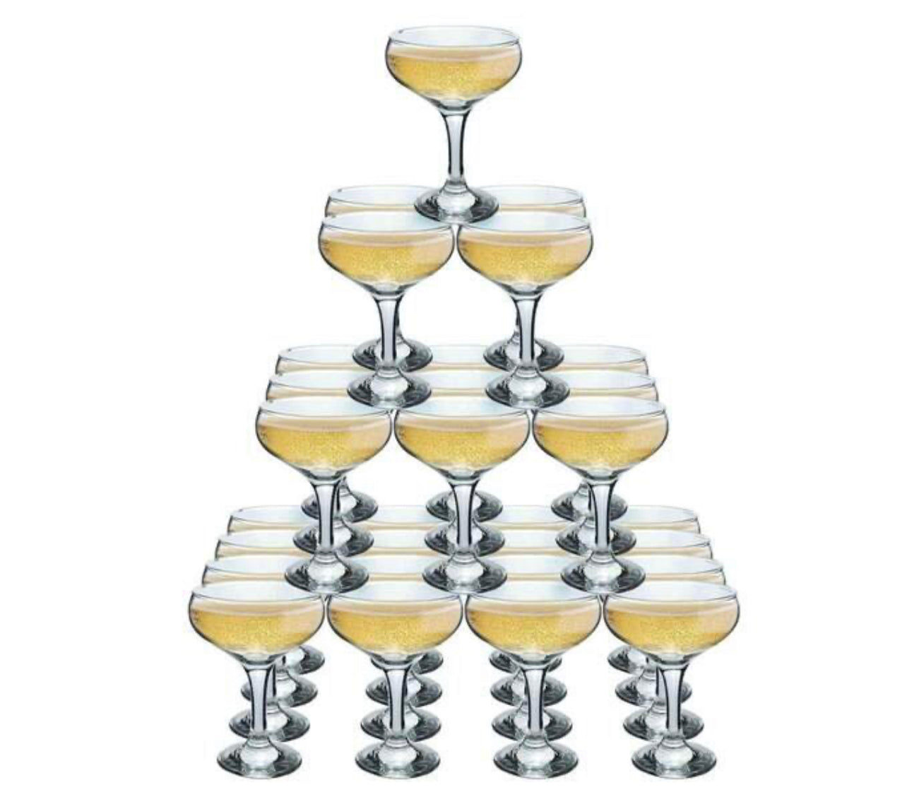 Champagne Tower Coupe Glass hire x30 Rockhampton Vintage Hire