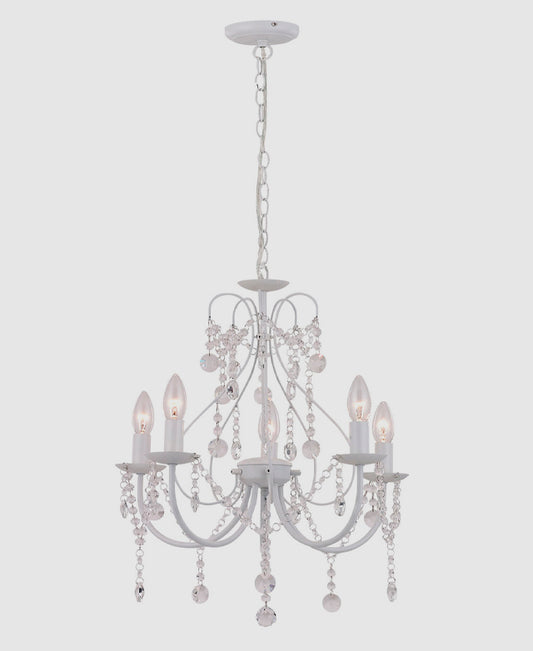 Modern Chandeliers - Painted Finish 5-Arm x3 Available Rockhampton Vintage Hire