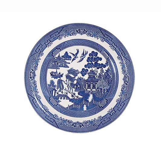 Vintage Dinner Plates - Blue & White Rockhampton Vintage Hire