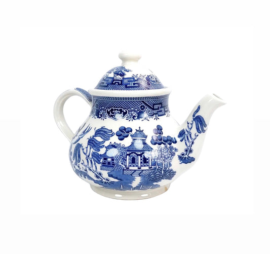 Vintage Tea Pot - Blue & White Rockhampton Vintage Hire