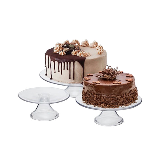 RVH Cake Stands Round Glass Set of three Rockhampton Vintage Hire Weddings Rockhampton