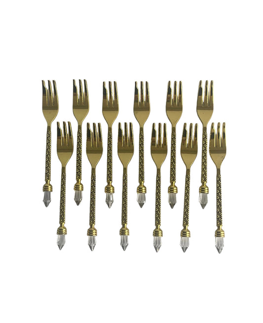 Flatware Gold Cake Forks x12 Bundle