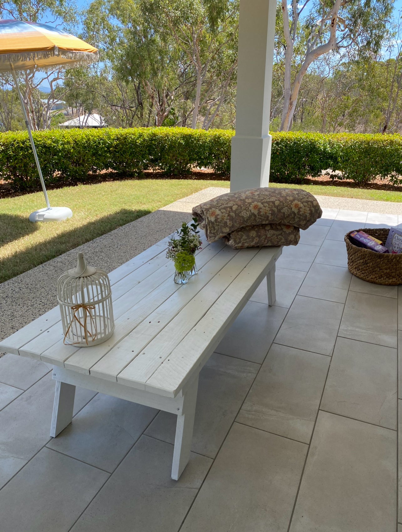 Low rise picnic tables Rockhampton Vintage Hire