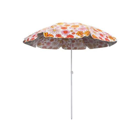 Umbrella - Orange Flower Pattern