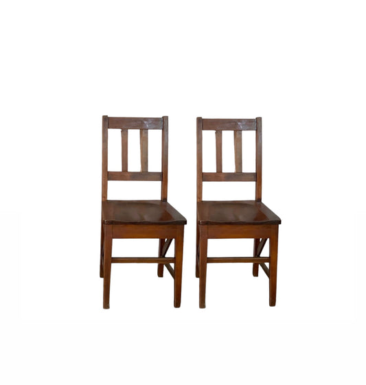 Signing Chairs - Vintage School Chairs x2 Bundle Rockhampton Vintage Hire