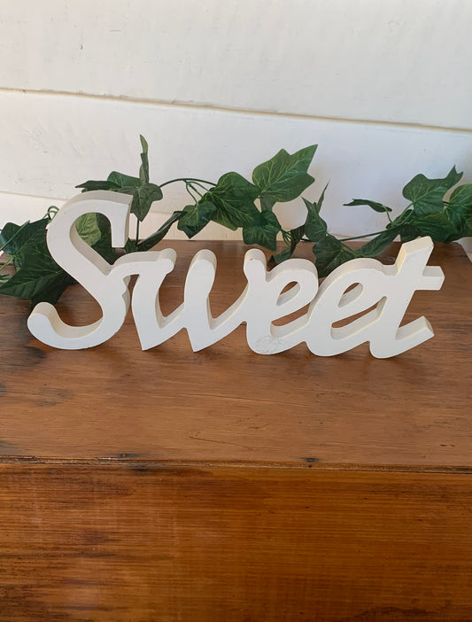 Sweet Word Sign Rockhampton Vintage Hire