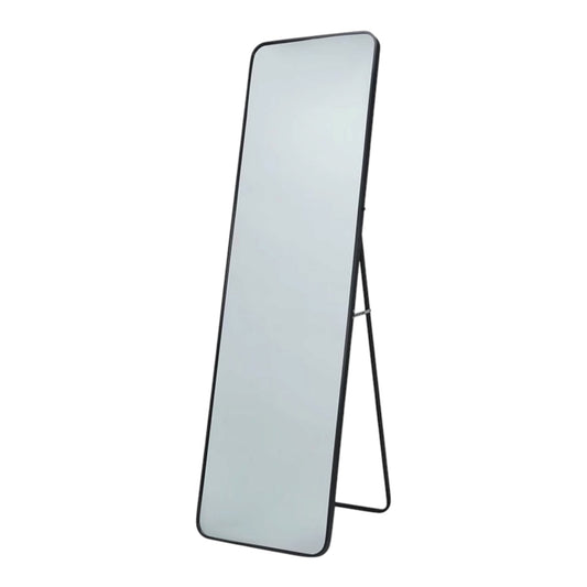 Floor standing black frame mirror, perfect for wedding welcome sign, photo booth and event seating plans. Rockhampton Vintage Hire