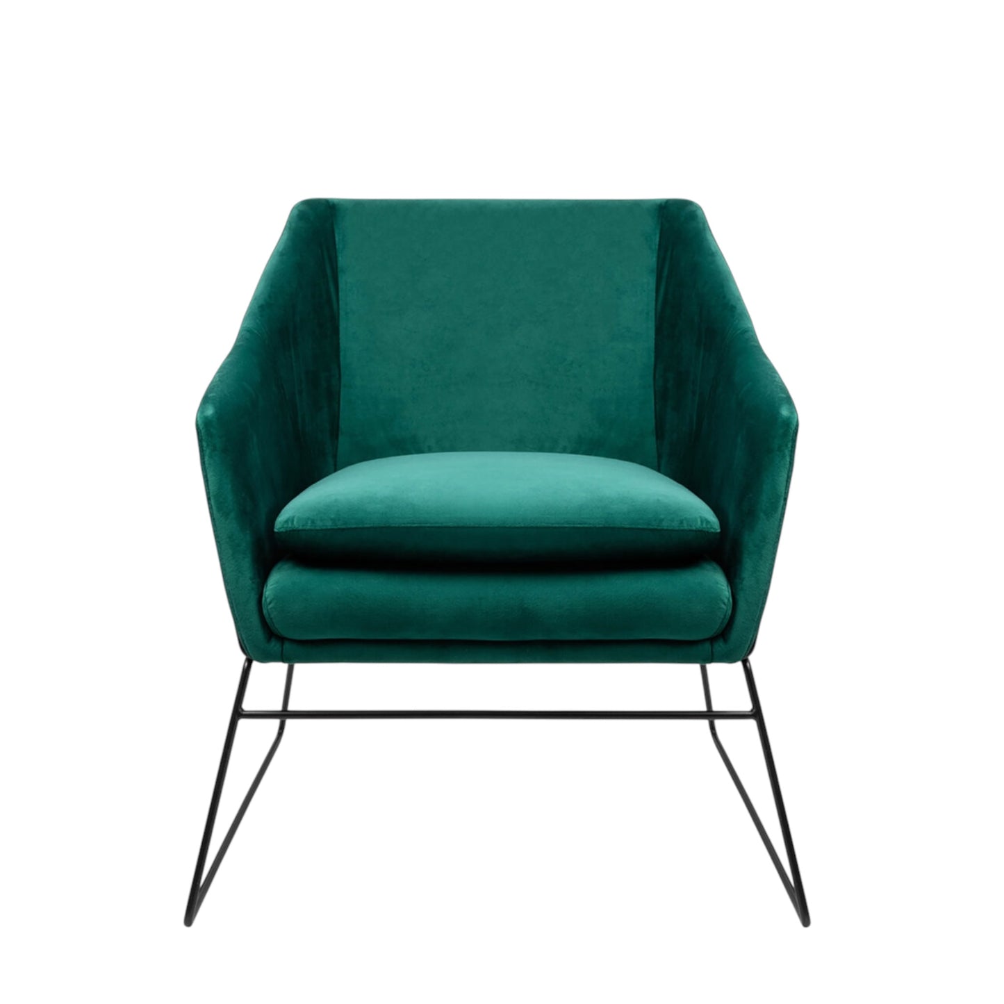 Occasional Armchair Velvet Emerald Green