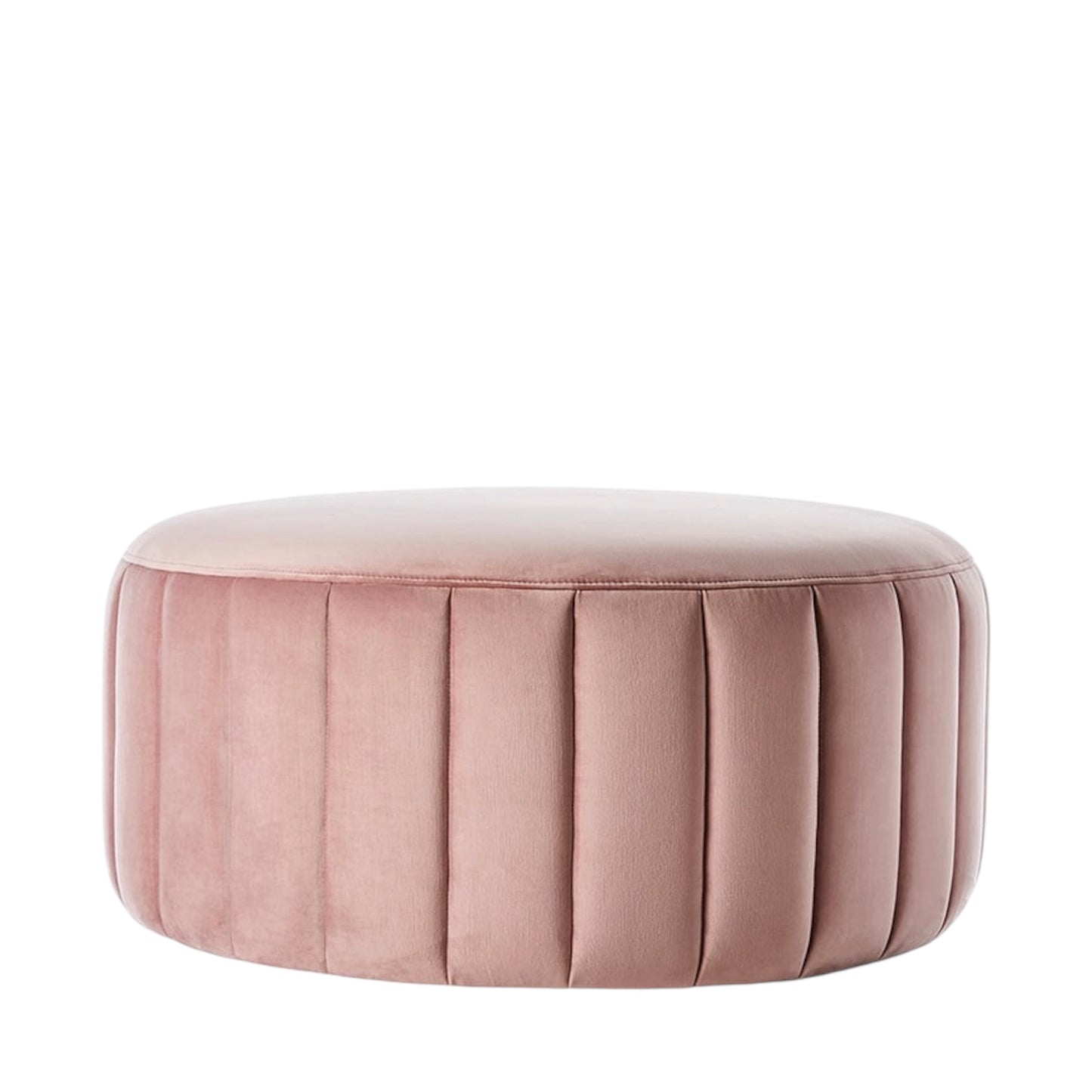 Multi-functional ottoman in a luxurious velvet fabric suitable for any living area, featuring an upholstered vertical design. Our large, upholstered ottoman is perfect for extra seating or a decorative accent. Rockhampton Vintage Hire