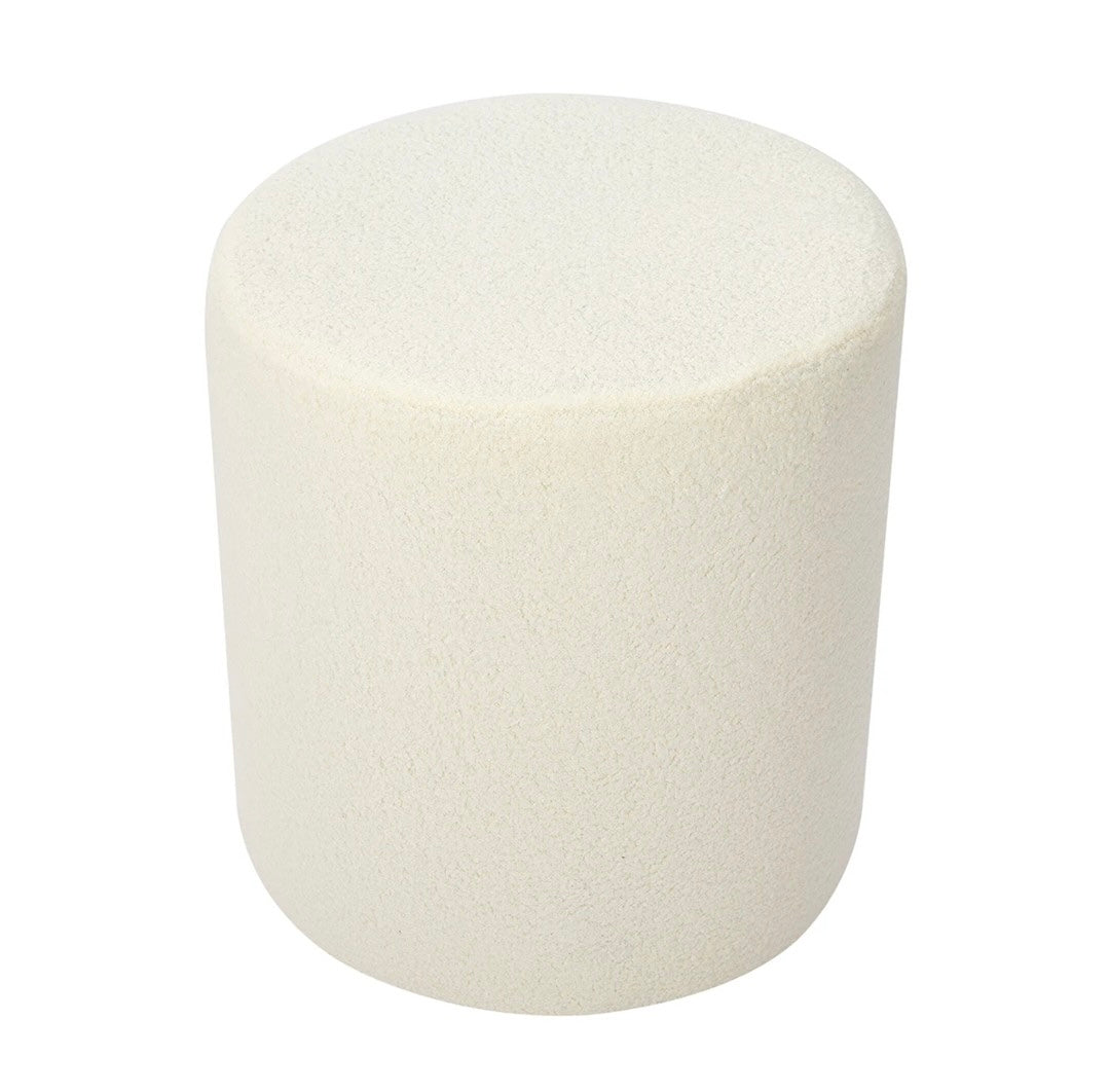 Ottomans White Boucle Rockhampton Vintage Hire