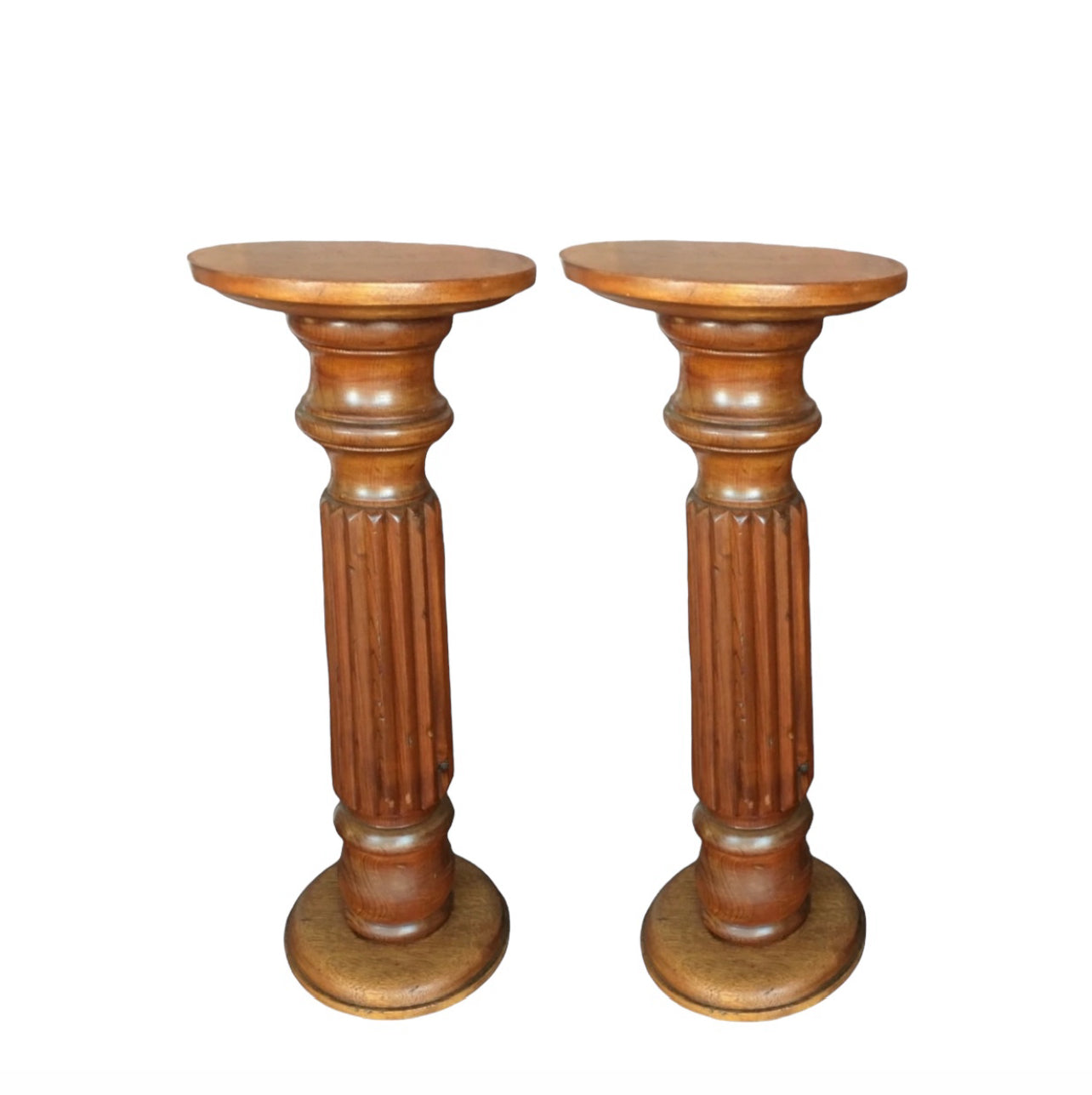 Regular Plinth Plinths - Polished Timber x2 Bundle – rockhampton-vintage-hire