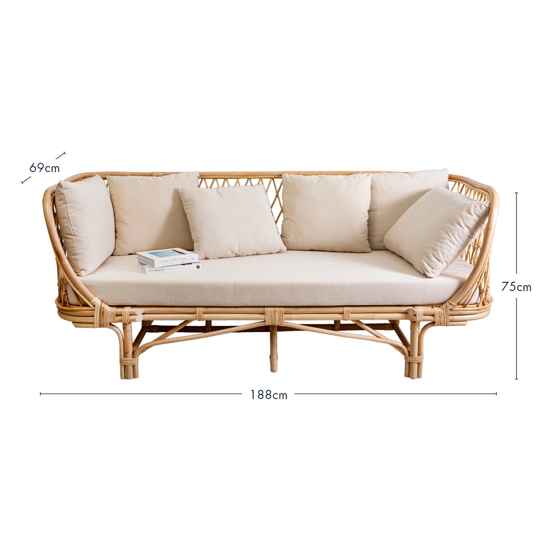Couch - Rattan 3-Seater Lounge x3 Available weddings, events & party hire Rockhampton Vintage Hire