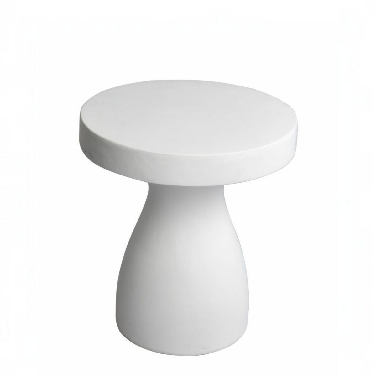 Cement side white modern table, Rockhampton Vintage Hire - weddings, events & party hire