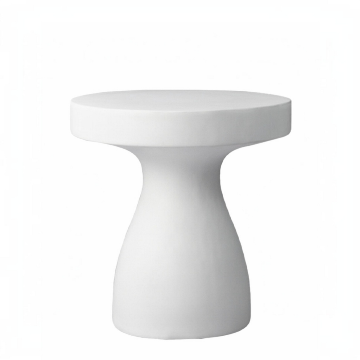 Cement side white modern table, Rockhampton Vintage Hire - weddings, events & party hire