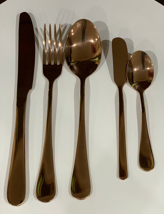 Rose Gold Flatware Wedding & Event Hire Rockhampton Vintage Hire