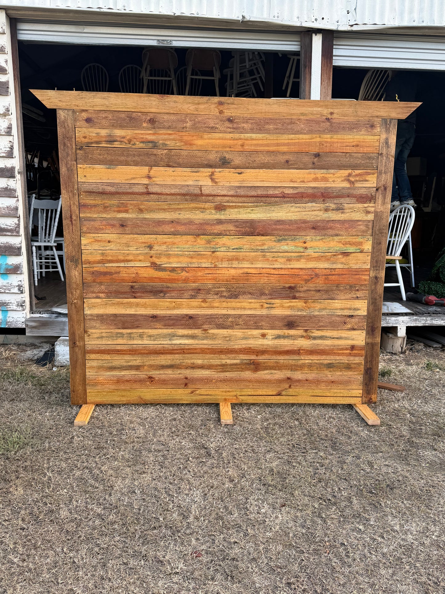 Rustic Timber Planks Wall Backdrop. Rockhampton Vintage Hire Weddings, events, parties

Suitable for Beef Week 2027, our Wandal warehouse is two blocks from the showgrounds, easy pick up and drop off.  Request quotes for delivery.