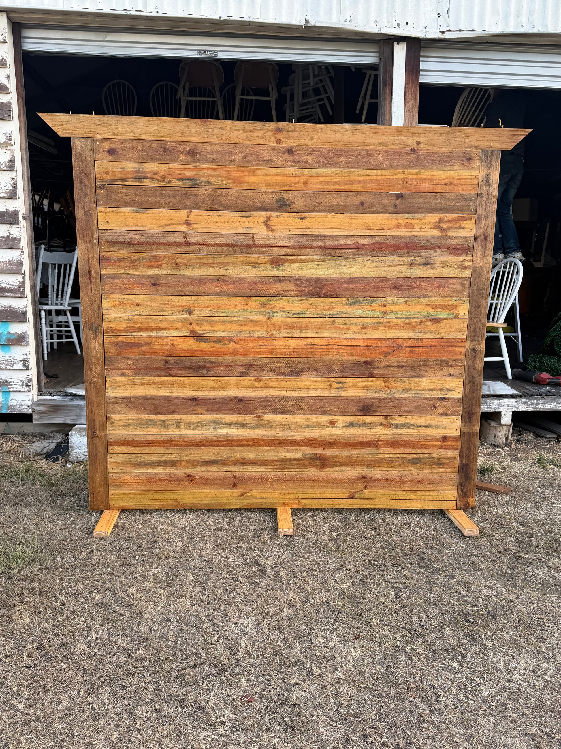 Rustic Timber Planks Wall Backdrop. Rockhampton Vintage Hire Weddings, events, parties

Suitable for Beef Week 2027, our Wandal warehouse is two blocks from the showgrounds, easy pick up and drop off.  Request quotes for delivery.