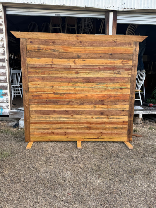 Rustic Timber Planks Wall Backdrop. Rockhampton Vintage Hire Weddings, events, parties

Suitable for Beef Week 2027, our Wandal warehouse is two blocks from the showgrounds, easy pick up and drop off.  Request quotes for delivery.