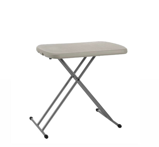 Small Tables Folding & Adjustable Height - Almond White Rockhampton Vintage Hire