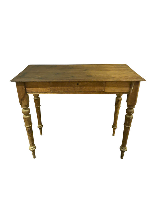 Vintage Pine Signing Table With Drawer Rockhampton Vintage Hire
