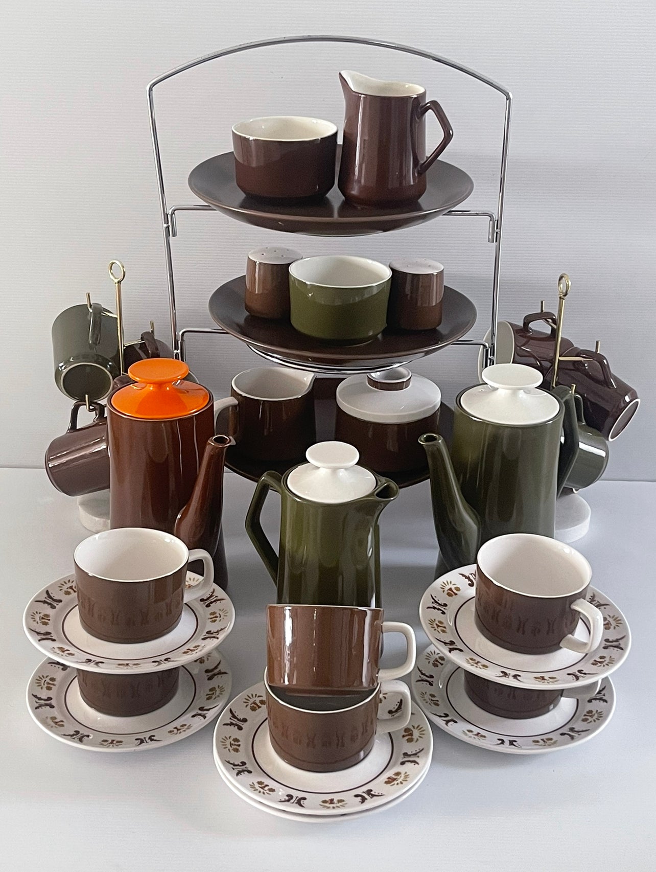 Full Retro Tea Set Mid-Century Retro Mikasa High Tea Set See Prices – rockhampton-vintage-hire