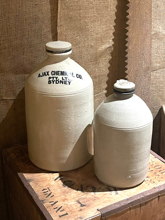 RVH Vintage Stoneware Jugs Rockhampton Vintage Hire