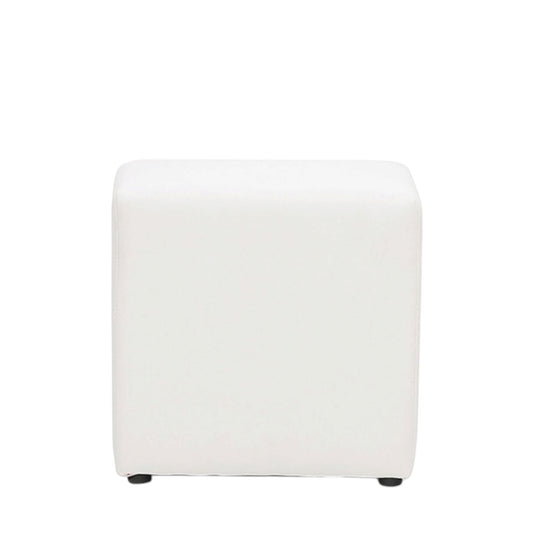 Ottomans Cube Leather - White x 16 Available