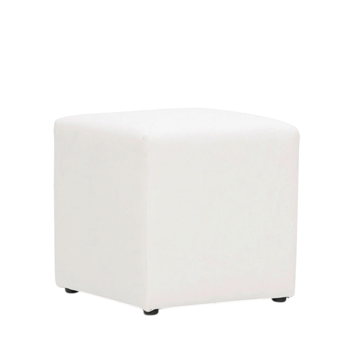 Ottomans Cube Leather - White x 16 Available