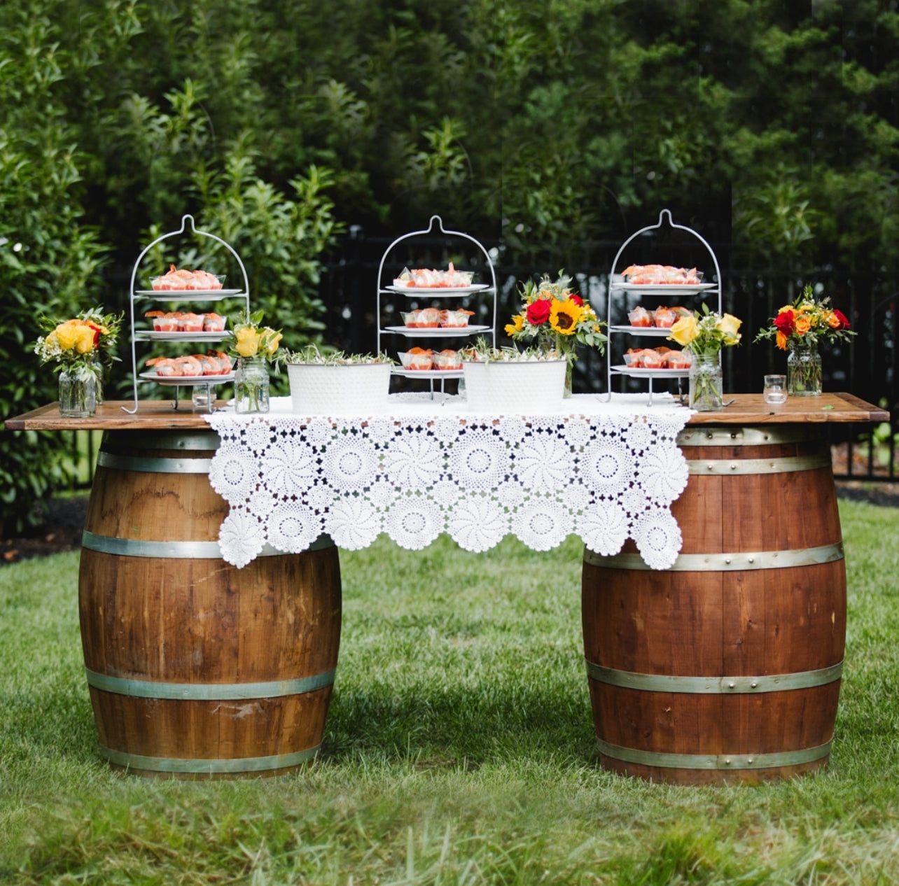 Wine Barrel Grazing Table Package