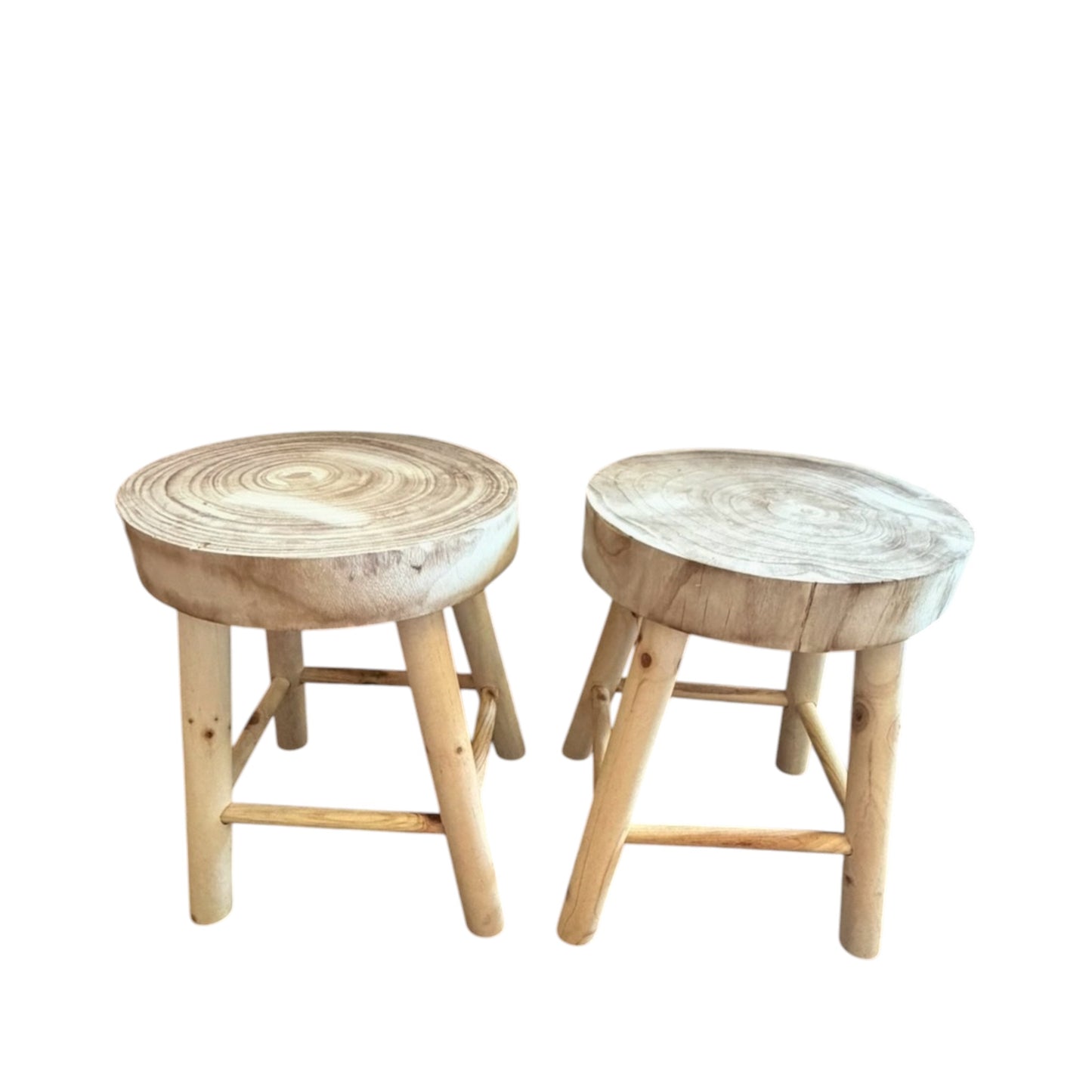Weathered coastal timber stool natural finish. Rockhampton Vintage Hire