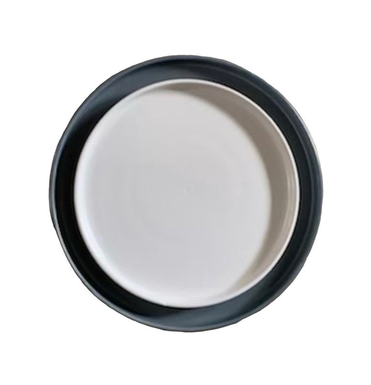 Dinnerware Plates - Gray & White